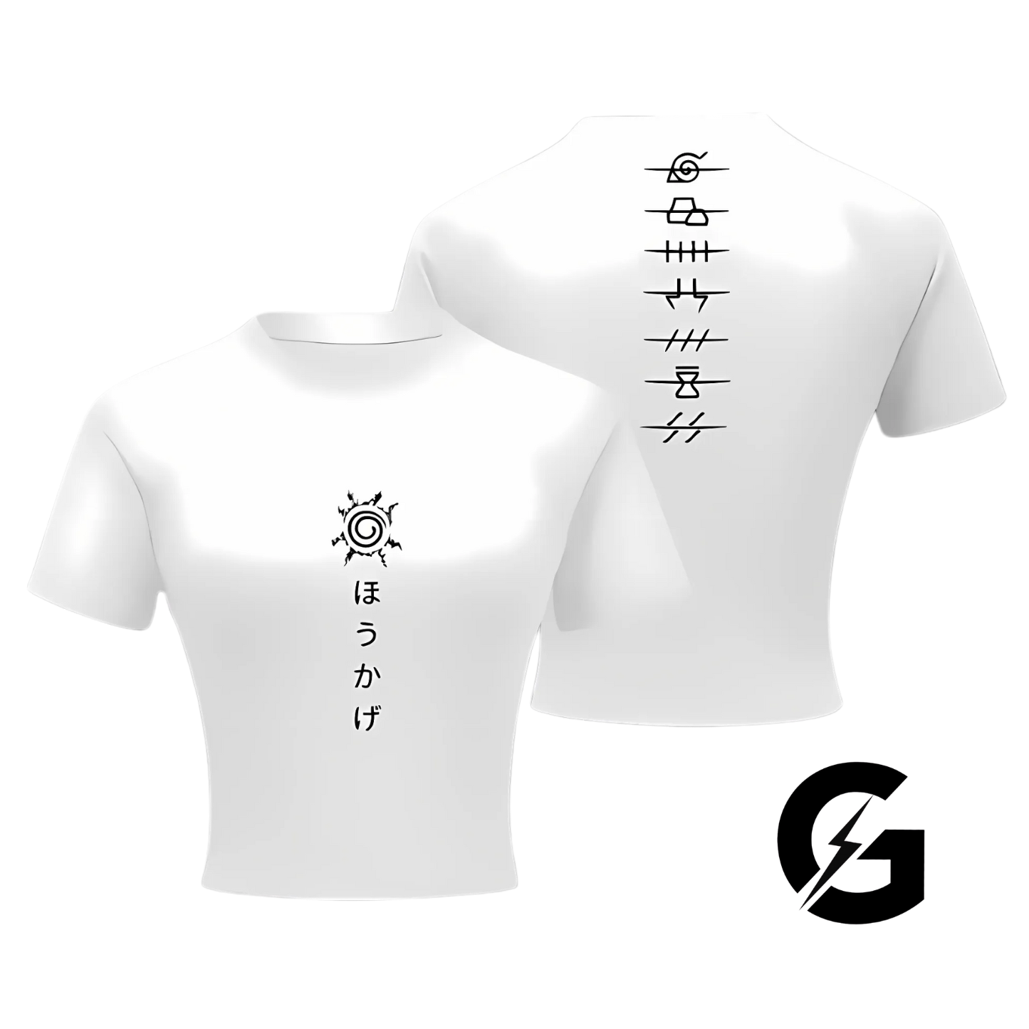Naruto Crop Compression T Shirt