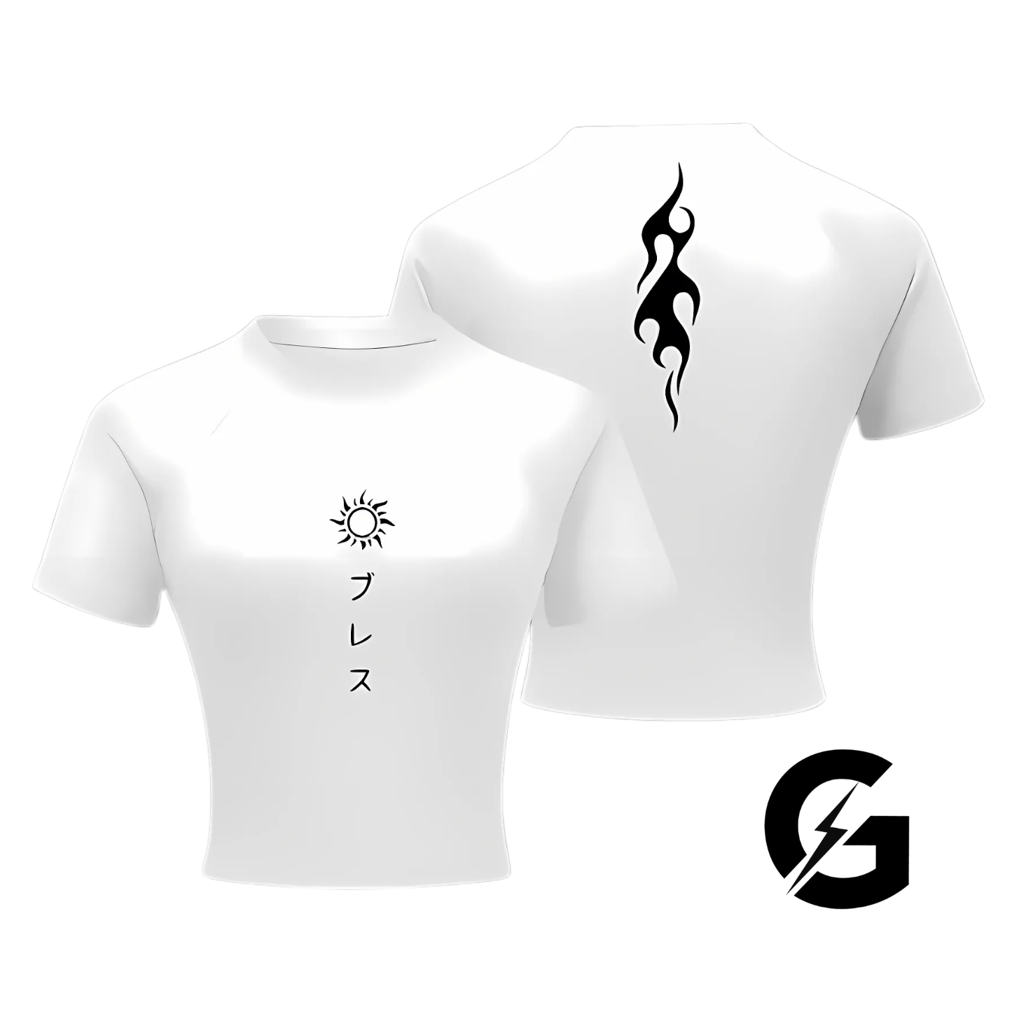 Tanjiro Crop Compression Tshirt