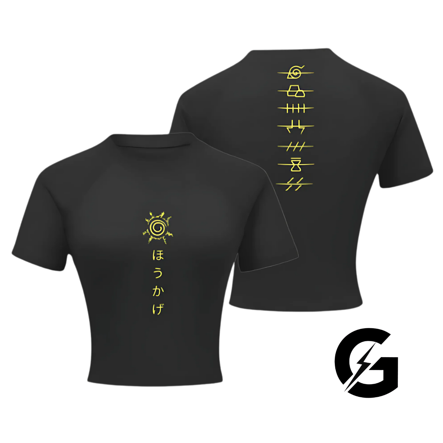Naruto Crop Compression T Shirt